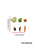 REF: A00001045 APLIQUE VERDURAS (2 MOTIVOS) X 6 UNDS   *MJ*