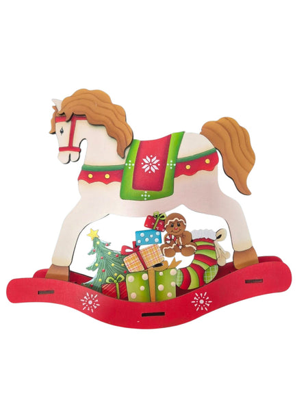 REF: 110300546 P-PINTADO LASER CABALLO MADERA NAVIDEÑO (801000294)