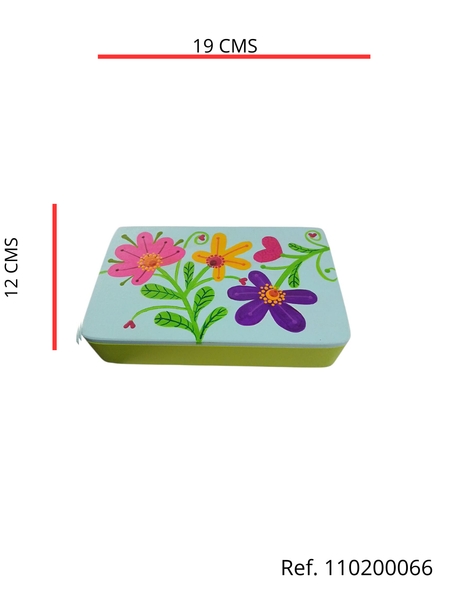 REF: 110200066 P.PINTADO MDF MDF. JOYERO DOS DIVISIONES CON TAPA 19*12*4