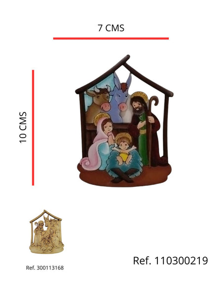 REF: 110300219 P. PINTADO LASER NACIMIENTO BURRO VACA 10*6.5 CMS (300113168)