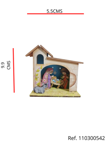 REF: 110300542 P.PINTADO LASER LASER ADORNO BASTONES MOÑO NAVIDEÑO 25 ALTO *18 ANCHO(300201226)