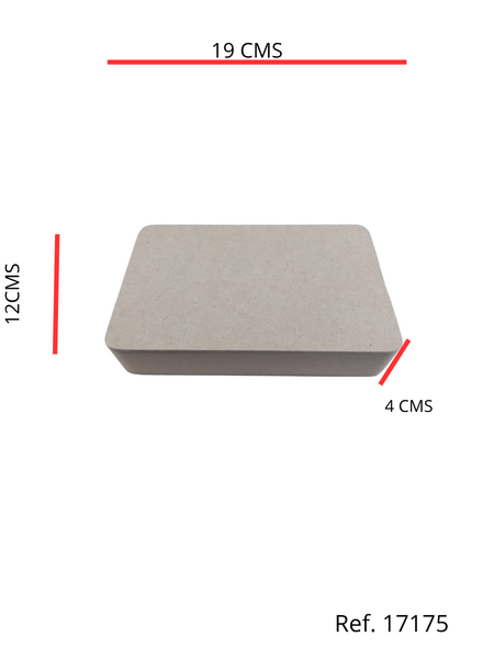 REF: 000017175 MDF. JOYERO DOS DIVISIONES CON TAPA 19*12*4