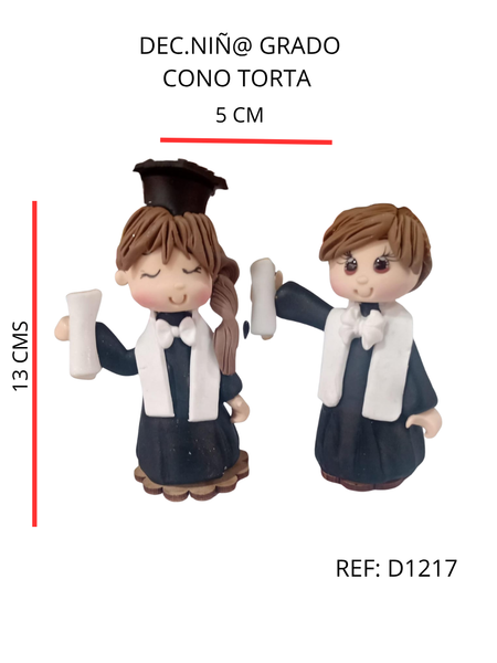 REF: D00001217 DEC.NIÑ@ GRADO CONO TORTA 13 CMS