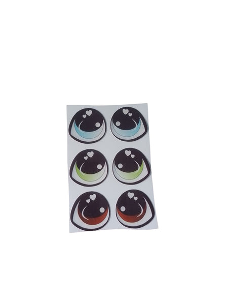 REF: 80000V252 ADH. OJOS RESINADOS # 51 * 3 PARES 2 CMS