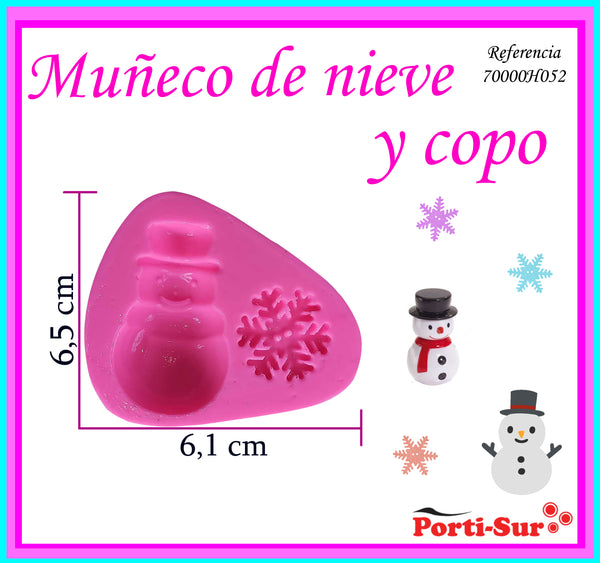 REF: 70000H052 MOLDE SILICONA MUÑECO NIEVE COPO