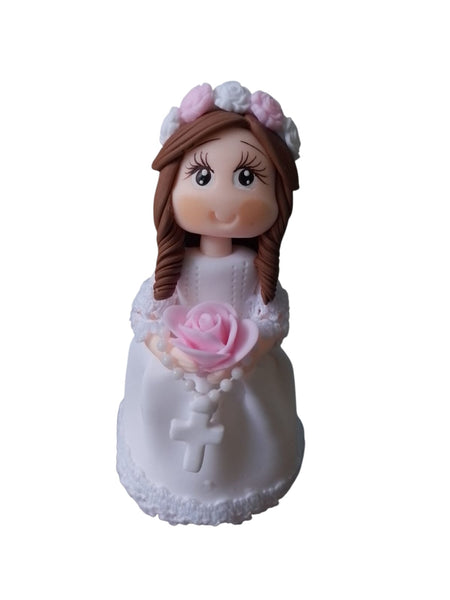REF: V00205207 VAR. NIÑA 1A. COMUNION FLOR 12.5 CMS   *LSR*