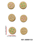 REF:A00001123 APLIQUE GALLETA FESTIVAL GDE X 6 UNDS