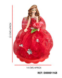 REF: D00001168 DECORACION QUINCEAÑERA  MEDIANA TULL 20 CMS TULL