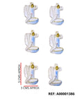 REF: A00001386 APLIQUE CRUZ FUENTE BAUTIZO * 6 UND