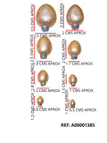 REF: A00001385 APLIQUE BOMBILLOS X 8 UND