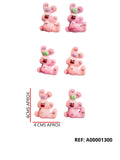 REF: A00001300 APLIQUE CONEJOS * 6 UNDS