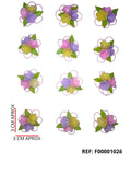 REF: F00001026 FLOR APLIQUE COLOR SURTIDO X12