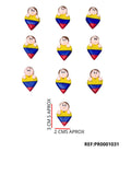 REF: PR0001031 PRENDEDOR TRICOLOR NIÑ@ *10 UND
