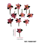 REF: F00001007 FLOR ORQUEDEA TALLO HOJAS * 10 UNDS 7 ALTO 5 ANCHO