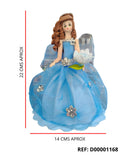 REF: D00001168 DECORACION QUINCEAÑERA  MEDIANA TULL 20 CMS TULL