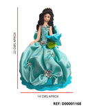 REF: D00001168 DECORACION QUINCEAÑERA  MEDIANA TULL 20 CMS TULL
