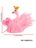 REF: D00001012 DECORACION CISNE FLORES 15 AÑOS 16 ALTO *6 ANCHO