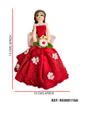 REF: RE0001166 RECORDATORIO QUINCEAÑERA VESTIDO FLORES