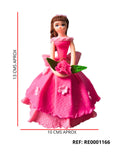 REF: RE0001166 RECORDATORIO QUINCEAÑERA VESTIDO FLORES