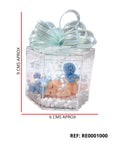 REF: RE0001000 REC. CAJA CRISTAL CUADRADA O HEXAGONAL BEBE COLAPARADA