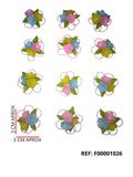 REF: F00001026 FLOR APLIQUE COLOR SURTIDO X12