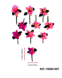 REF: F00001007 FLOR ORQUEDEA TALLO HOJAS * 10 UNDS 7 ALTO 5 ANCHO