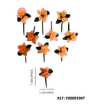 REF: F00001007 FLOR ORQUEDEA TALLO HOJAS * 10 UNDS 7 ALTO 5 ANCHO