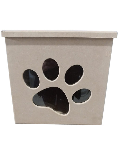 REF: 000017204 MDF. CAJA CON TAPA 28*28*28 AGUJERO VIDRIO FIGURA STDA 4 MOT