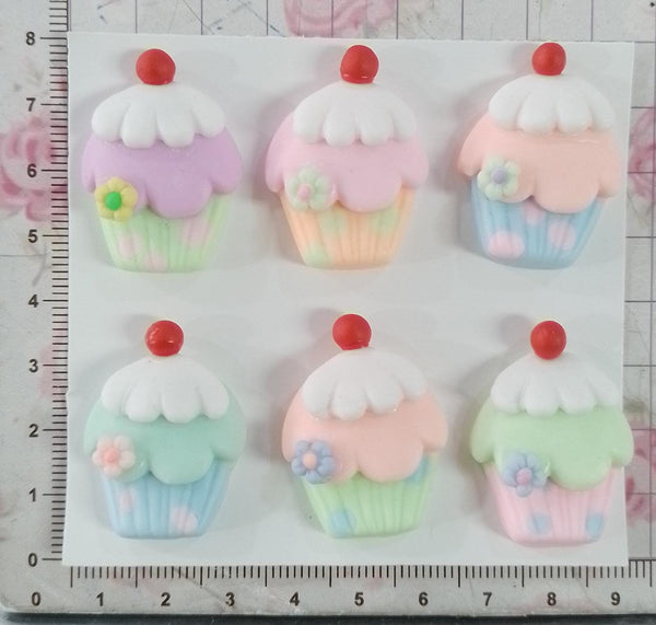 REF: NAV001822 NAV. APLIQUE CUP CAKE * 6 UNIDADES