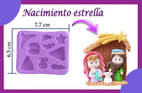 REF: 70000A137 MOLDE SILICONA NACIMIENTO OVEJA ESTRELLA