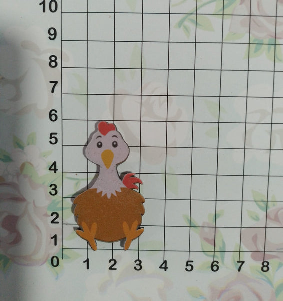 REF: 805000006 LASER APLIQUE ESTAMPADO GALLINA 5*4 CMS