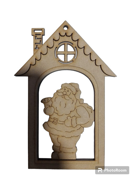 REF: 300201153 LASER CASA VENTANA PAPA NOEL 19*10 CMS