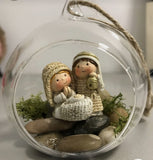 REF: 000001431 PLAST. BURBUJA / ESFERA PLASTICO CRISTAL 8 CMS  AGUJERO  PAQ. 30 CAJA * 150 UND