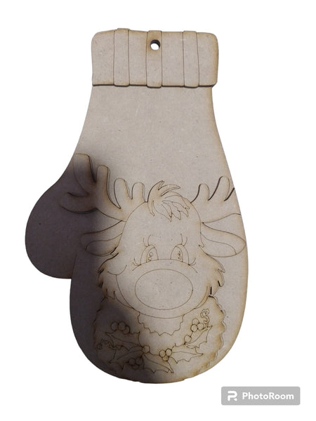 REF: 300201158 LASER GUANTE NAVIDEÑO RENO 25*15 CMS