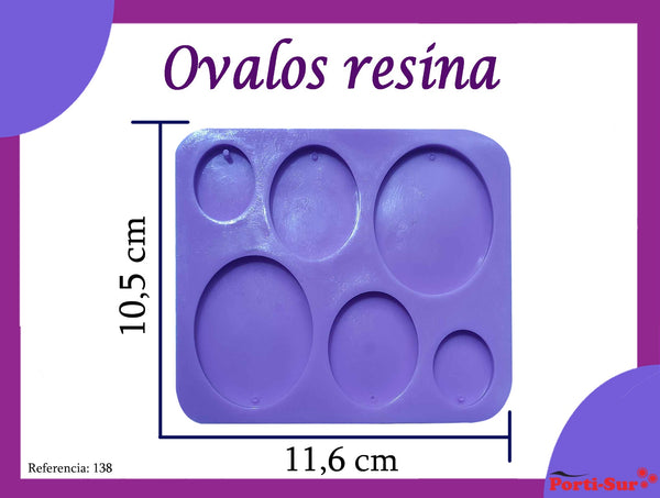 REF: 70000A138 MOLDE SILICONA ARETES / LLAVEROS CIRCULOS (RESINA)