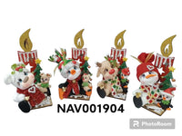 REF: NAV001904 NAV.VELA NAVIDEÑA LASER CON FIGURA STDA