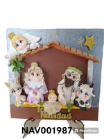 REF:NAV001987 NAV.PESEBRE FELIZ NAVIDAD BALDOSA 20*20 ER