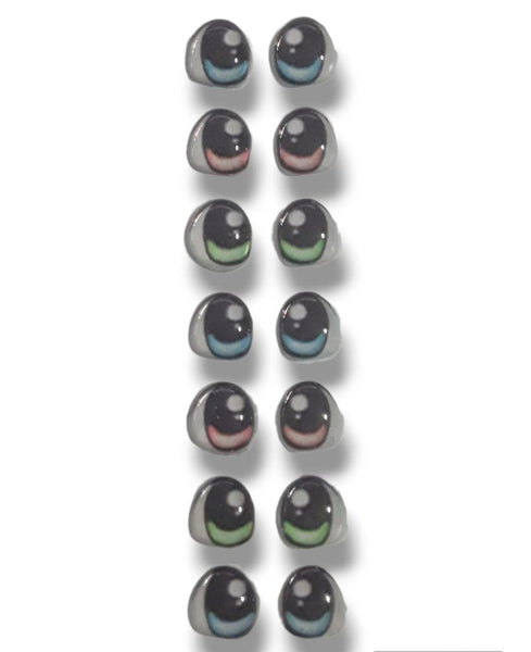 REF: 80000M117 ADH. OJOS RESINADOS # 29  * 7 PARES 0.8 MM ALTO NOEL