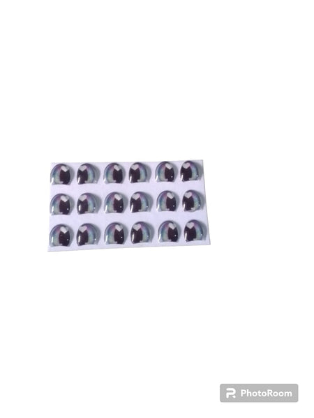 REF: 80000V009 ADH. OJOS RESINADOS # 2 * 9 PARES 0.5 MM