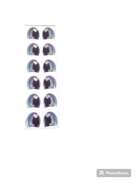 REF: 80000V012 ADH. OJOS RESINADOS # 2 * 5 PARES 1.5 CMS