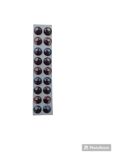 REF: 80000V114 ADH. OJOS RESINADOS # 23 * 9 PARES 0.5 MM