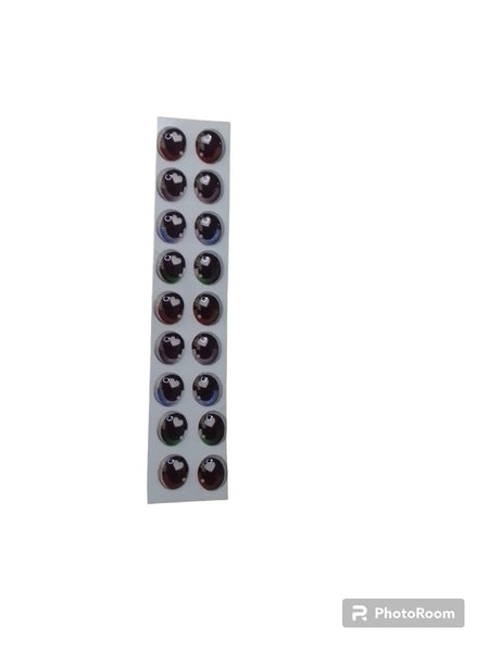 REF: 80000V128 ADH. OJOS RESINADOS # 25 * 9 PARES 0.5 MM