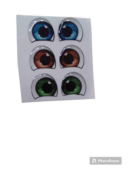 REF: 80000V139 ADH. OJOS RESINADOS # 26 * 3 PARES 2 CMS