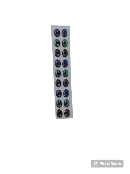 REF: 80000V107 ADH. OJOS RESINADOS # 22 * 9 PARES 0.5 MM