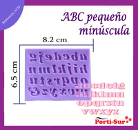 REF: 70000A133 MOLDE SILICONA ABC MINUSCULA