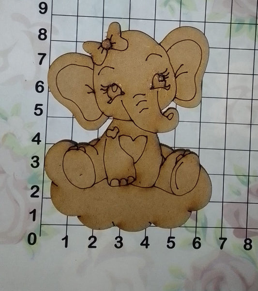REF: 801000411 LASER APLIQUE ELEFANTE NIÑA NUBE 8*6 CMS