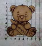 REF: 801000413 LASER APLIQUE OSO TETERO 8.5*7 CMS