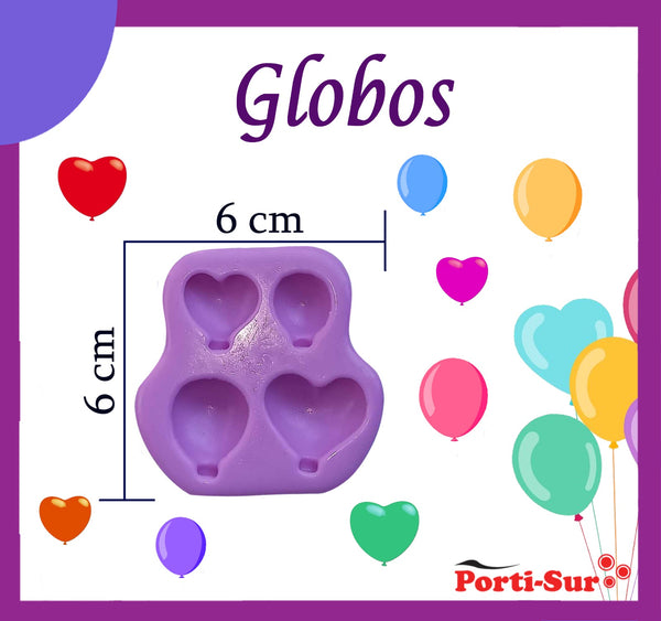REF: 70000A225 MOLDE SILICONA GLOBOS * 4