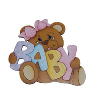 REF: 801000418 LASER APLIQUE OSITA MOÑO BABY 16*14 CMS