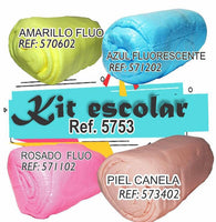 REF: 000005753 QMI. KIT # 4 500 GRS APROX. (ROSADA FL5711/AZUL FL 5712/AMARILLO FL5706/P